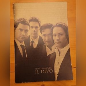 SOLD 😃 SOLD. An Evening with Il Divo Souvenir Program 2009